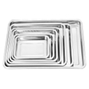Stainless Steel Square Plate Dish(Shallow Plate)