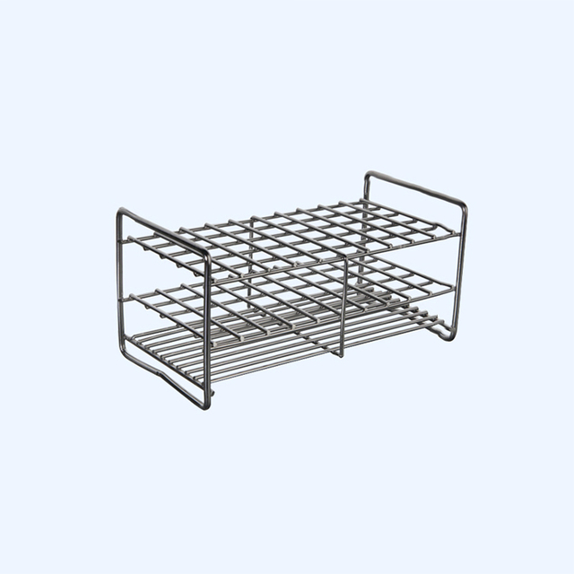 Stainless steel three-layer square hole test tube rack