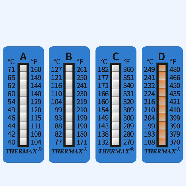 10-grid thermometer paper