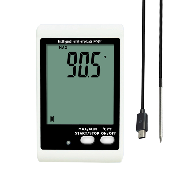 DWL-10E Sound&light alarm temperature data logger with external probe