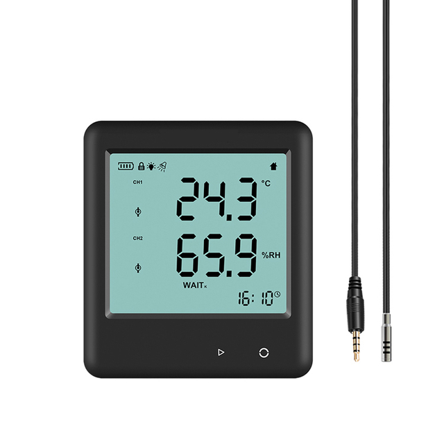 YDP-20E Temperature and humidity pdf data logger with external probe