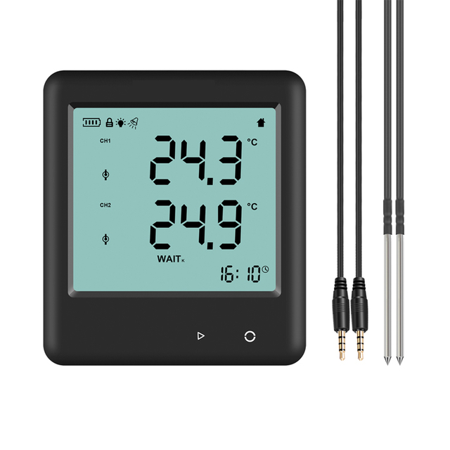 YDP-700E Two channels RTD pdf data logger with external probe